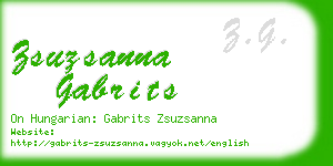 zsuzsanna gabrits business card